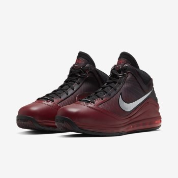 Nike LeBron 7 - Férfi Utcai Cipő - Piros/Fekete/Piros/Metal Titán